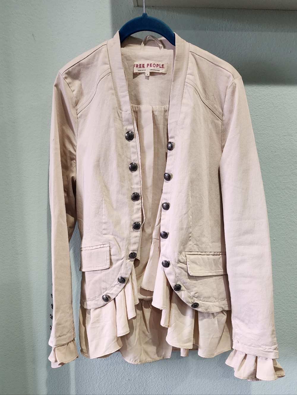 FREE PEOPLE | Romantic Ruffles Jacket | Medium - Picture 3 of 8